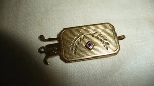 T#724X vtg JEWELRY PART WESTINGHOUSE  ? GOLD TONE CLASP  - Picture 1 of 7