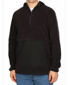 GIACCA uomo All in Motion NERA 3/4 zip ANTERIORE felpa con cappuccio TASCA DAVANTI TAGLIA MEDIA - Foto 1 di 20
