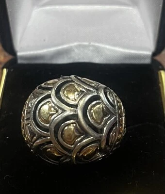 John Hardy Naga Dome 18k YG .925 TALLA 6 Foto 1 de 4