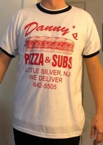 Danny's Pizza Retro Ringer T-Shirt - Picture 1 of 1