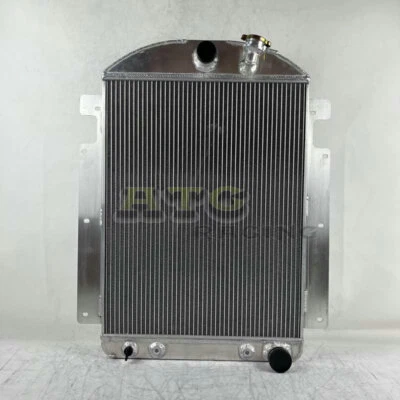 3ROW Aluminum Radiator For Chevy Chevrolet Master V8 Conversion 1937 1938 - Image 1 of 4