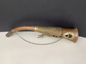 Tibet Tibetan Copper & Brass Ritual Dragon Head Trumpet Horn ca. 20th century - Picture 1 of 14