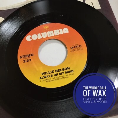 Willie Nelson - Always On my Mind / The Party’s Over (1982) 7” 45 EX - Image 1 of 4