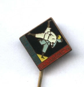 pin CZECHOSLOVAKIA JUDO CLUB Liaz Jablonec 10th Anniversary 1954-64 badge - Picture 1 of 1