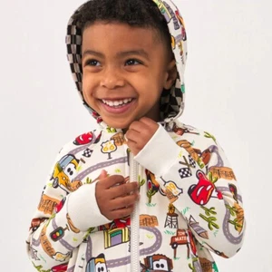 Little Sleepies Size 7 Disney CARS Pixar Radiator Springs Zip Hoodie NWT - Picture 1 of 6