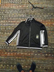 Athletic Works Men’s Track Jacket Black Size L - Picture 1 of 4