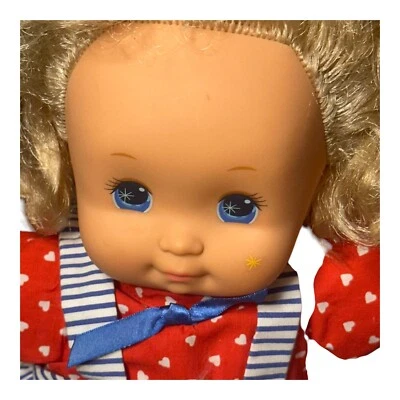 Vintage 1989 Mattel Magic Nursery 14” Toddler Baby Doll W/Original Outfit Dress - Image 1 of 4