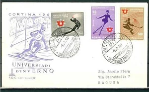 ITALIA REP. - 1966 - Universiade di inverno su FDC Capitolium - Imagen 1 de 1