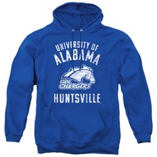 Alabama Huntsville Adult Pullover Hoodie Chargers Logo, Royal Blue, S-3XL