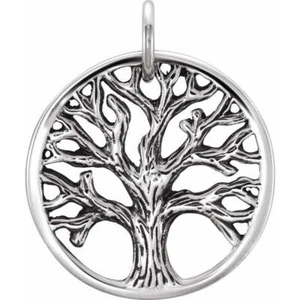 Small Sterling Silver Tree of Life Charm - Picture 1 of 3