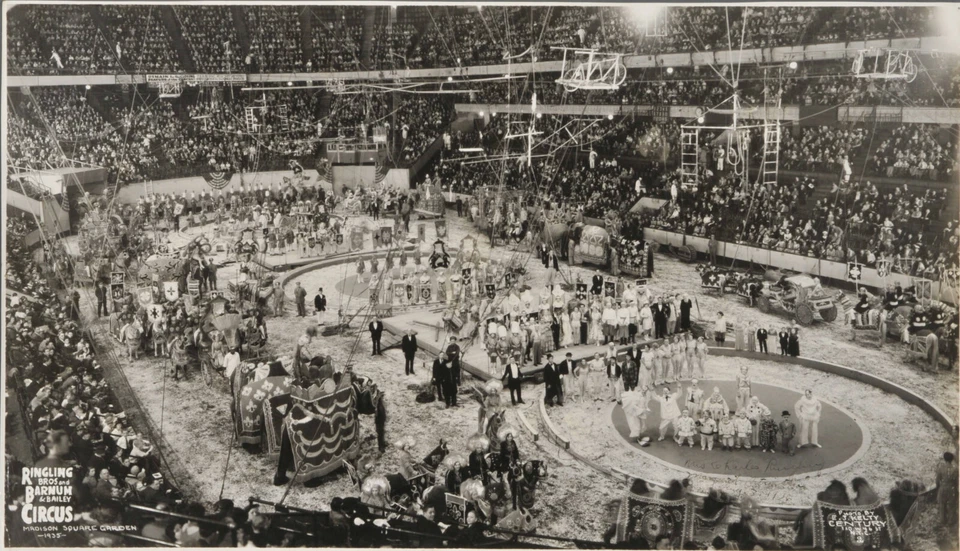 Ringling Bros and Barnum & Bailey Circus Madison Square Garden 1935 13"x19" - Image 1 of 1