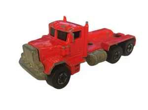 ⚡⚡⚡ Vintage Hot Wheels 1979 Peter Built Truck black walls-red Malaysia ⚡⚡⚡ - Picture 1 of 10