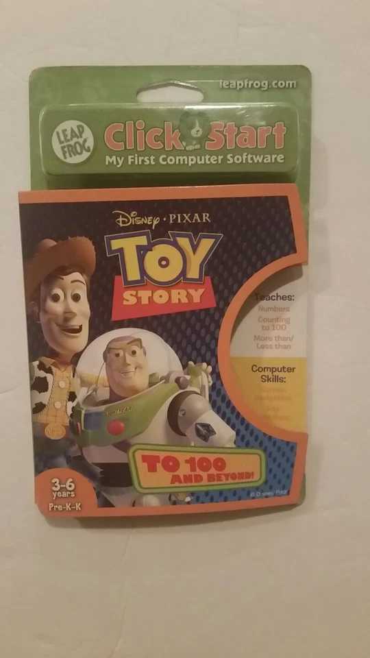 Toy Story My First Computer Disney Pixar To 100 & Beyond LeapFrog ClickStart NEW - Image 1 of 4
