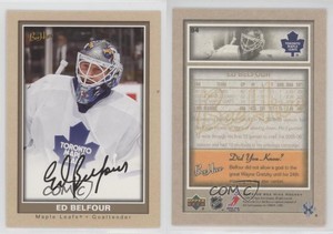 2005-06 Upper Deck Bee Hive Beige Ed Belfour #84 HOF