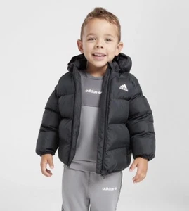 Adidas Winter Black Puffer Jacket Kids Toddlers Size 3-4 Years Old New RRP $140✅ - Picture 1 of 10