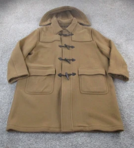 Vintage Brooks Brothers Duffle Coat Wool Blend Toggle Buttons Hooded XXL EUC - Picture 1 of 18