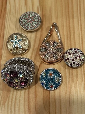 Ginger Snaps Pendant, Ring And 6 Charms Silver, Rose And Gold Tone - Image 1 of 4