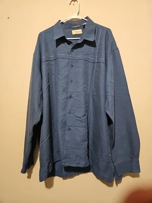 Cubavera Cuban Style Blue Camp shirt xxl - Image 1 of 4