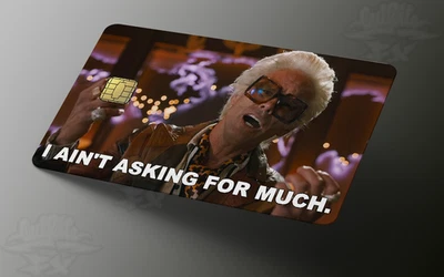CUTRITEFX - CUSTOM VINYL GRAPHICS Baby Billy - I ain't asking for much Credit Card Skin (small chip)