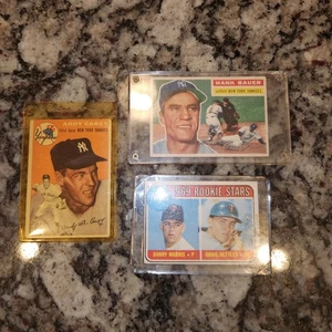 Lotto 3 carte da baseball vintage Hank Bauer Craig Nettles Andy Carey - Foto 1 di 6