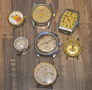 Parts Only Vintage Timex,Waltham And More Watch Lot - Picture 1 of 15