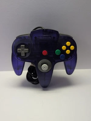 Official Grape Purple Controller NINTENDO 64 FAST SHIPPER OEM 7/10 STICK  - Image 1 of 4