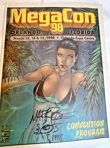 Mark Poole Signed Megacon 98 Program Orlando Fl. MTG artist - Picture 1 of 4