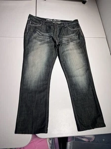Pepe Jeans Men’s 42 Baggy Grunge Black Purple Denim Skater Wide VTG Y2K 42x31 - Picture 1 of 15