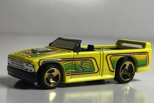 Hot Wheels 1990 Boom Die-Cast Toy Yellow Convertible Car - Picture 1 of 11