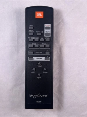 RARO De colección - JBL ESC200 SIMPLEMENTE SISTEMA ENVOLVENTE SINEMA SOLO CONTROL REMOTO Foto 1 de 4
