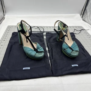 Original PRADA blau Wildleder Größe 36 / 6 USA fairer Zustand - Bild 1 von 14