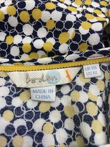 Boden Girls szL Lightweight circle pattern shift dress viscose pleated front - Picture 1 of 9