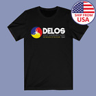 Delos Amusement Park Men's Black T-Shirt Size S To 3Xl