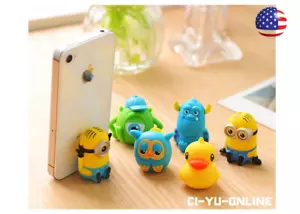 New Minions Movie Cell Phone Desk Stand Mount Support Dash Holder Samsung iPhone - Picture 1 of 5