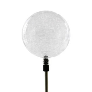 Solarlampe Solarleuchte mit Kugel LED 3-farbig 80 cm Kunststoff Edelstahl Garten - Bild 1 von 4