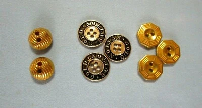 Botones Acrílicos Tono Dorado 2 Por 3 Tamaños Surtidos  Foto 1 de 4