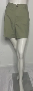 Pantalones cortos de algodón de altura alta para mujer Route 66 de bolsillos verdes talla 20W - Imagen 1 de 8