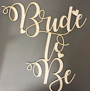 Wooden MDF Bride To Be Hen Party Lettering available in Various Sizes - Picture 1 of 1