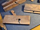 5 Wood planes 2 need blades/ early still usable/ 1850s