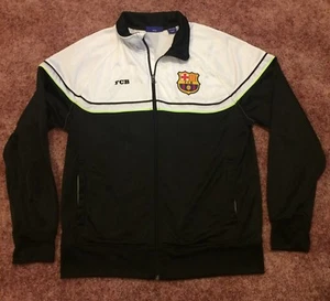 Barcelona FC FCB Men’s Track Top Jacket Soccer Size Large L Full Zipper - Picture 1 of 6