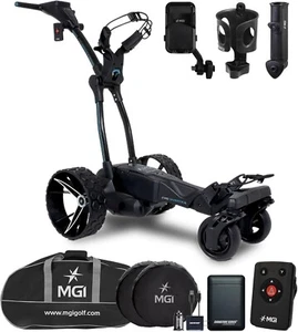 MGI Navigator Ai GPS+ Remote Control Golf Push Cart Travel Bundle w Accessories - Picture 1 of 9