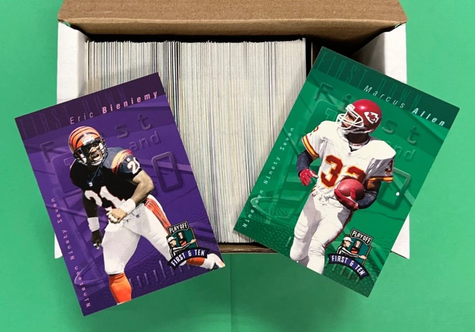 1997 PLAYOFF FIRST & TEN FOOTBALL NEAR COMPLETE SET 249/250 - Image 1 of 1