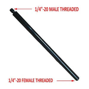 "Barra de extensión roscada 1/4", estabilizador de trípode para soportes de luz sujetadores de techo - Imagen 1 de 7