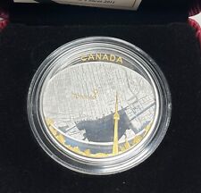 2011 Canada pièce de 25 $ 2 oz en argent fin - carte de la ville de Toronto avec boîte + COA