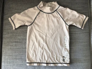 Gap Boys Beige Rashguard/Swim Short-Sleeve Shirt (Size 4T) - Picture 1 of 5