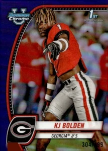 KJ BOLDEN 2024 1st Bowman Chrome University PURPLE REFRACTOR #115 BULLDOGS /399 - Picture 1 of 2