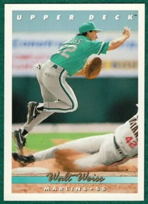 Walt Weiss - 1993 Upper Deck #533 - Florida Marlins Baseball Card - Image 1 of 2