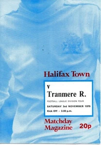HALIFAX TOWN V TRANMERE ROVERS 4TH DIVISION 3/11/1979 *FREE POSTAGE* - Picture 1 of 1