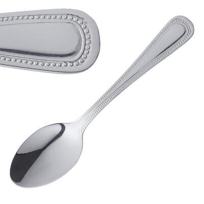 Olympia Bead Teaspoon - Stainless Steel - 140(L) Mm - Pack Quantity 12 • 10.47£