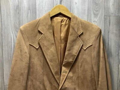 VINTAGE PIONEER WEAR SZ 40 LEATHER RANCHER JACKET BLAZER ROCKABILLY - Image 1 of 4